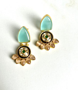 Safina Teal Top Earrings