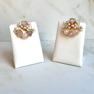 Suman Quartz Statement Studs