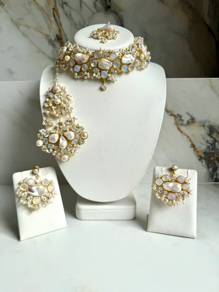 Selenite Bridal Set