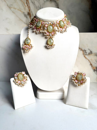 Celine Bloom Prehnite Set