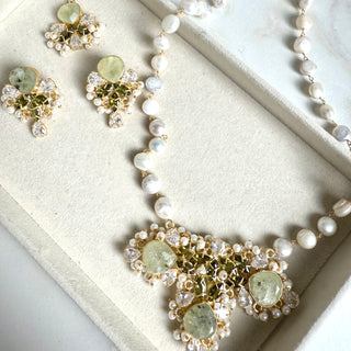 Luxury Prehnite Mala Set