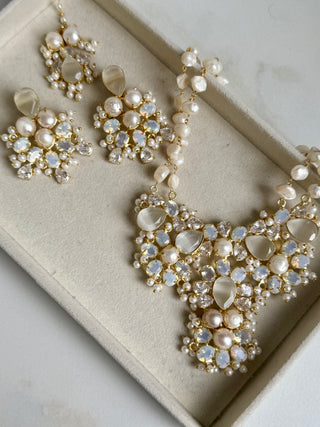 Selenite Statement Mala Set