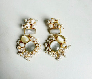 Sitara Selenite Classic Earrings