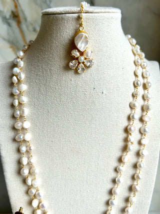 Dilarah White Pearl Set