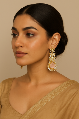 Quartz Drop Earrings