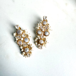 Mother of Pearl Long Drop Earrings
