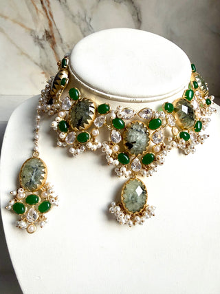 Celine Bloom Emerald Set