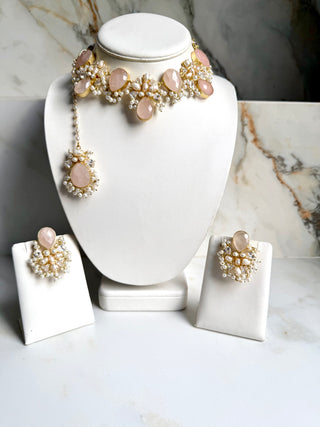 Aneesa Crystal Pearl Set