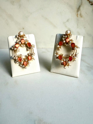 Syma Orange Earrings
