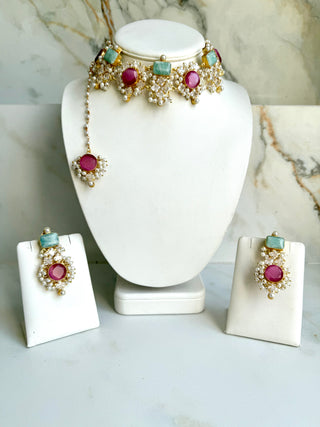 Shehzadi Pink Bloom Set