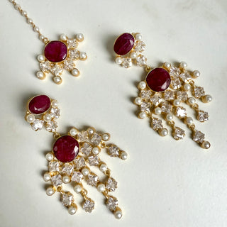Jodhaa Ruby Tika Set