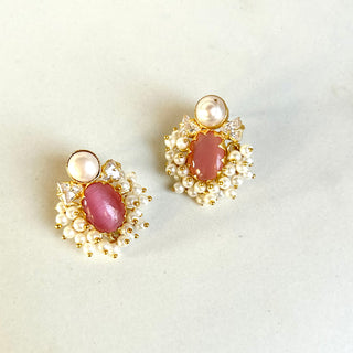 Rabia Pink Studs