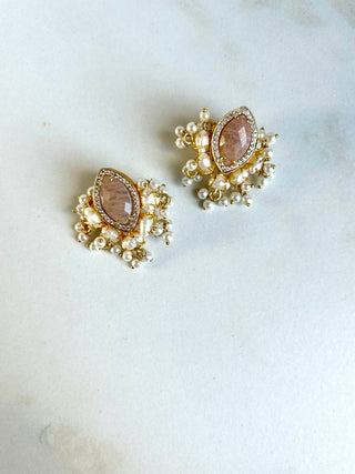 Moonstone Studs