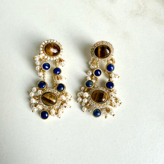 Dawn Tiger Eye Earrings