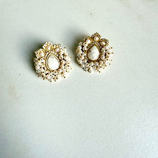 Meher White Pearl Tops
