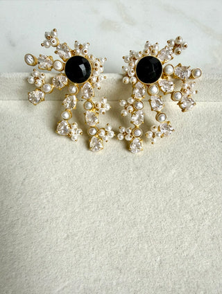 Black Star Crystal Earrings