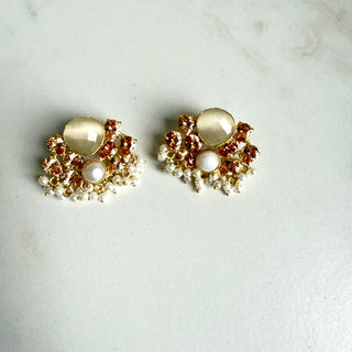 Mona 2 Selentie Statement Crystal Studs