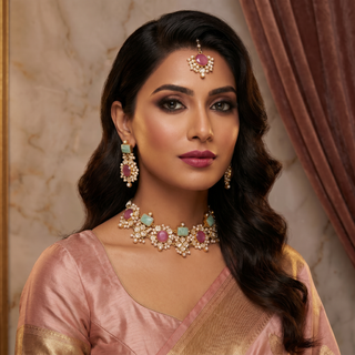 Shehzadi Pink Bloom Set