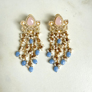 Adaa Pink Pearl Earrings