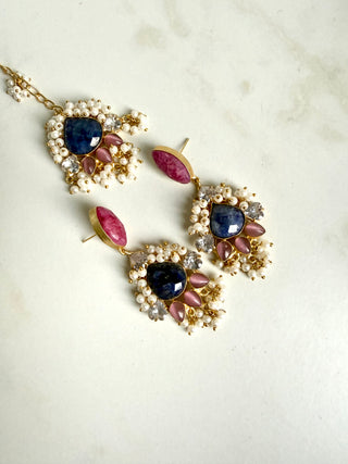 Lapis Navy Hot Pink Tika Set