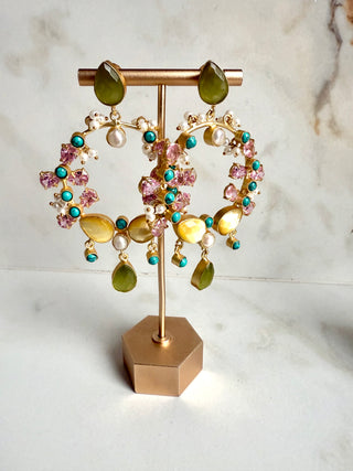 Hallie Lemon Crystal Earrings