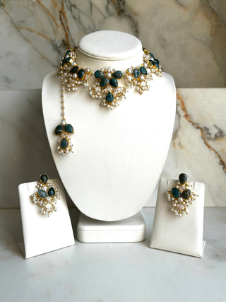 Lavanya Emerald Green Set