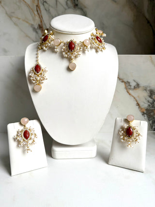Mina Ruby & Quartz Set
