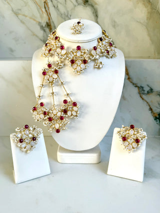 Mehrunsia Ruby Bridal Set