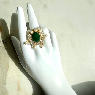 Emerald Crystal Ring