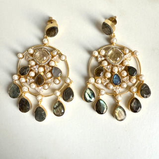 Crimson Royale Chandelier Earrings