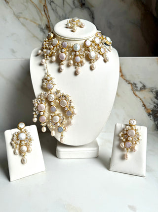 Noor-e-Bahar Pearl Bridal Jaal Set