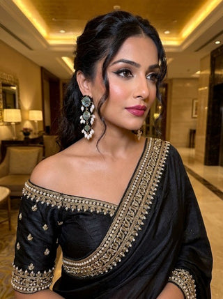 Iridescent Statement Earrings Gold Plated Chandeliers