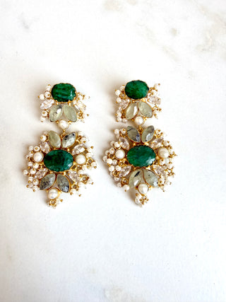 Luna Verde Emerald Green Earrings