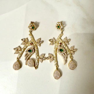 Peacock Pearl Pendent Set