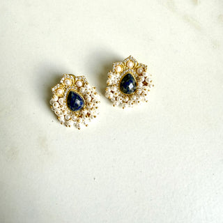 Meher Navy Pearl Tops