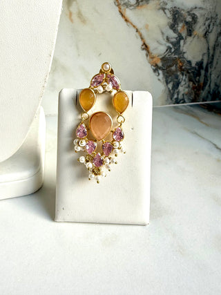 Rang Mahal Peach Choker Set