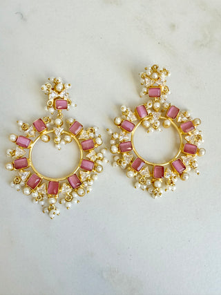 Ishira” Semi-Precious Stone  Earrings