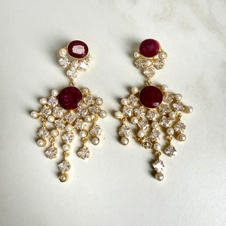 Ruby Dangle Earrings