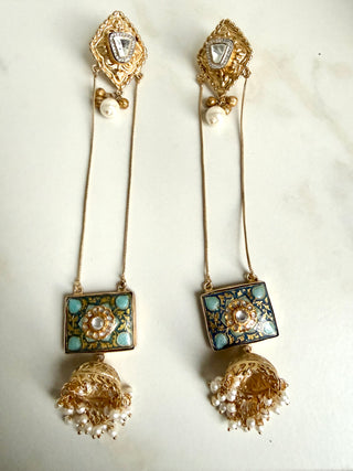 Heeraa Long Statement Earrings