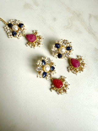 Pink & Navt Tika Set