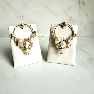 Zaria Pearl & Pearl Chand Hoops