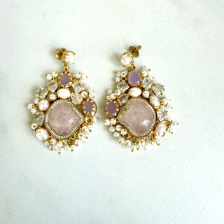 Anjali Quartz Cluster Earrings