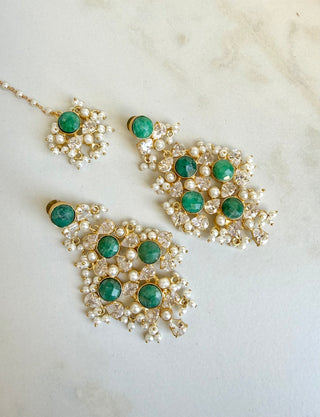 Emerald Green Tika Set