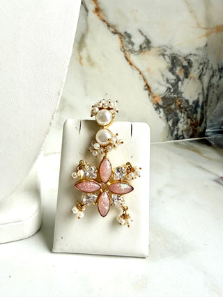 Peach Sparkle Flower Set