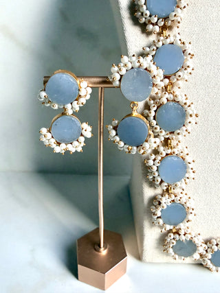 Druzy Blue Mala Set
