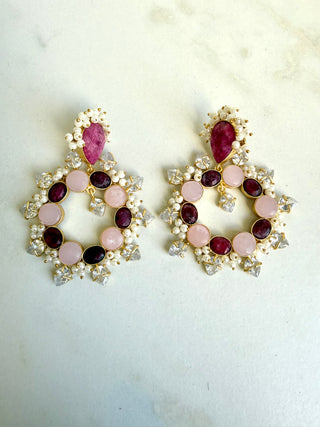 Ruby & Pink Hoops