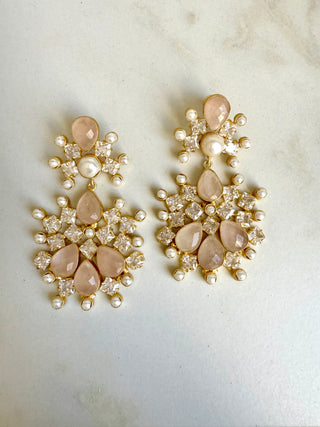 Bloom Statement Quartz Earrings