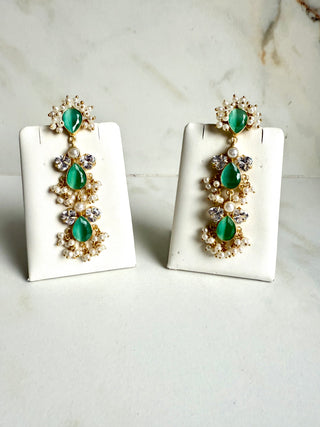 Chandrika Mint Earrings