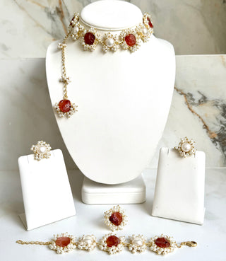 Druzy Rustic & Pearl Full Set