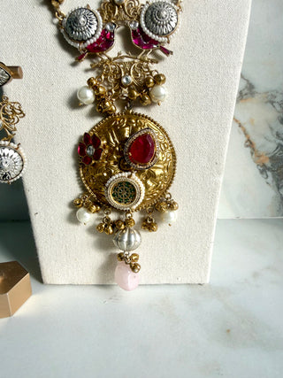 Heeraa Pink Mala Set